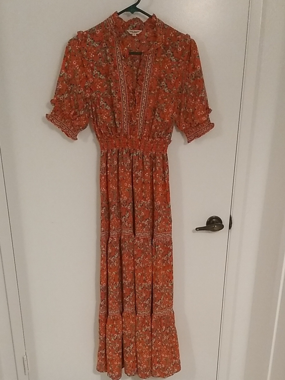 Orange Floral Maxi Dress by Max Studio